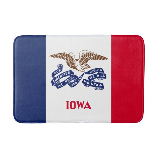 De vlag van Iowa Badmat (Voorkant)
