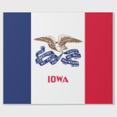 De vlag van Iowa Cadeaupapier (Vlak)