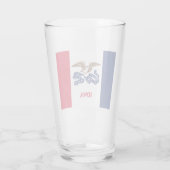 De vlag van Iowa Glas (Achterkant)