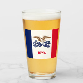 De vlag van Iowa Glas