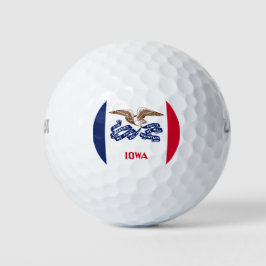 De vlag van Iowa Golfballen