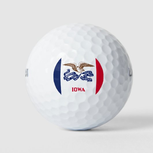 De vlag van Iowa Golfballen (Voorkant)