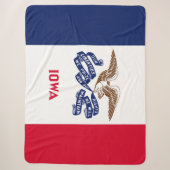 De vlag van Iowa Sherpa Deken (Voorkant)
