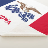 De vlag van Iowa Sherpa Deken (3/4)