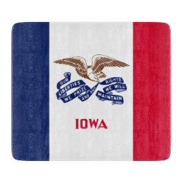 De vlag van Iowa Snijplank
