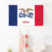 De vlag van Iowa Spandoek (Insitu)