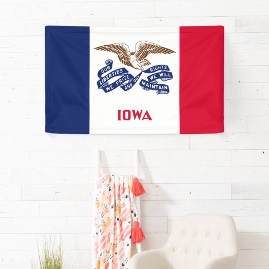 De vlag van Iowa Spandoek (Insitu)
