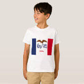 De vlag van Iowa T-shirt (Voorkant volledig)