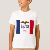 De vlag van Iowa T-shirt (Voorkant)