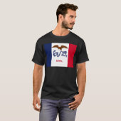 De vlag van Iowa T-shirt (Voorkant volledig)