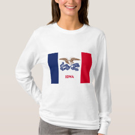 De vlag van Iowa T-shirt