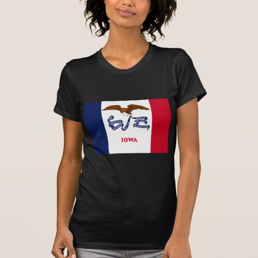 De vlag van Iowa T-shirt (Voorkant)
