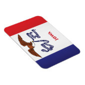De vlag van Iowa, Verenigde Staten van Amerika Magneet (Rechterzijde)