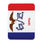 De vlag van Iowa, Verenigde Staten van Amerika Magneet (Verticaal)