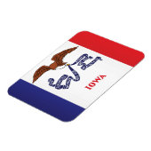 De vlag van Iowa, Verenigde Staten van Amerika Magneet (Linkerzijde)