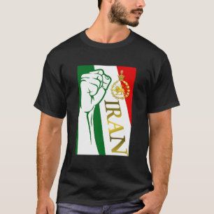 De vlag van Iran met de kroon van Pahlavi T-shirt