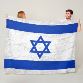 De vlag van Israël - Een wandtapijt van Israëlisch Fleece Deken
