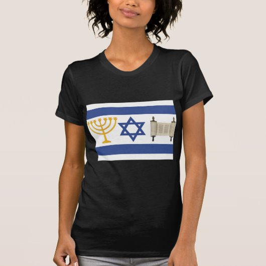 De Vlag van Israël T-shirt (Voorkant)