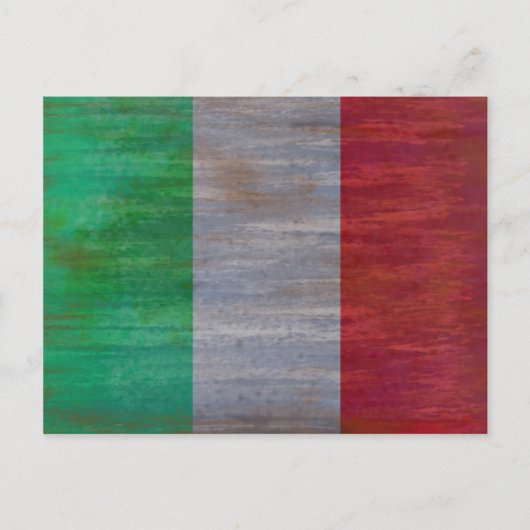 De vlag van Italië - Italiaanse Vlag - Briefkaart (Voorkant)