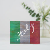 De vlag van Italië - Italiaanse Vlag - Briefkaart (Staand voorkant)