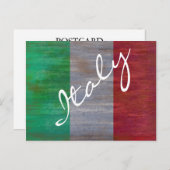 De vlag van Italië - Italiaanse Vlag - Briefkaart (Voorkant / Achterkant)