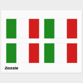 De vlag van Italië Rechthoekige Sticker (Vel)