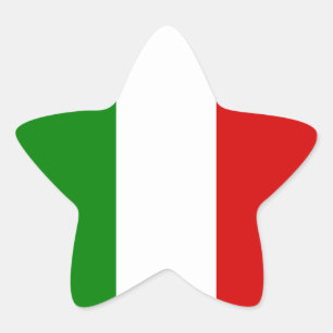 De vlag van Italië Ster Sticker