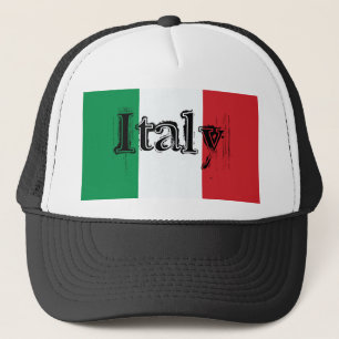 De vlag van Italië Trucker Pet