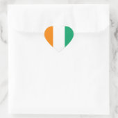 De Vlag van Ivoorkust Hart Sticker (Tas)