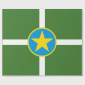 De vlag van Jackson (Mississippi) Cadeaupapier (Vlak)