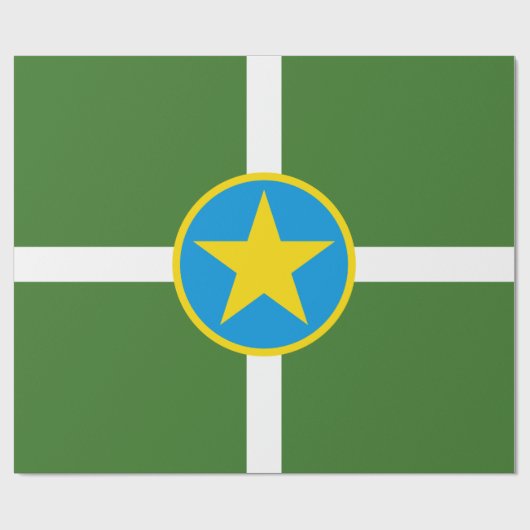 De vlag van Jackson (Mississippi) Cadeaupapier (Vlak)