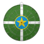 De vlag van Jackson (Mississippi) Dartbord (Voorkant)