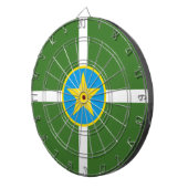 De vlag van Jackson (Mississippi) Dartbord (Voorkant Rechts)