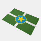 De vlag van Jackson (Mississippi) Deurmat (Schuin)