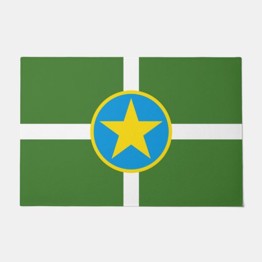 De vlag van Jackson (Mississippi) Deurmat (Voorkant)
