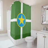 De vlag van Jackson (Mississippi) Douchegordijn (In situ)