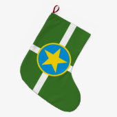 De vlag van Jackson (Mississippi) Grote Kerstsok (Voorkant (Hangend))
