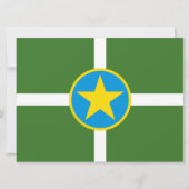 De vlag van Jackson (Mississippi) Kaart (Voorkant)