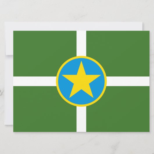 De vlag van Jackson (Mississippi) Kaart (Voorkant)