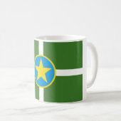 De vlag van Jackson (Mississippi) Koffiemok (Voorkant rechts)