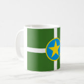 De vlag van Jackson (Mississippi) Koffiemok (Voorkant links)