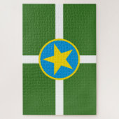 De vlag van Jackson (Mississippi) Legpuzzel (Verticaal)