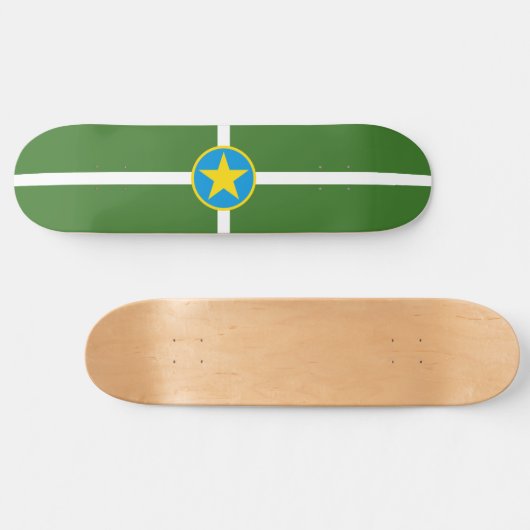 De vlag van Jackson (Mississippi) Persoonlijk Skateboard (Horizontaal)