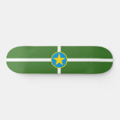 De vlag van Jackson (Mississippi) Persoonlijk Skateboard (Horizontaal)