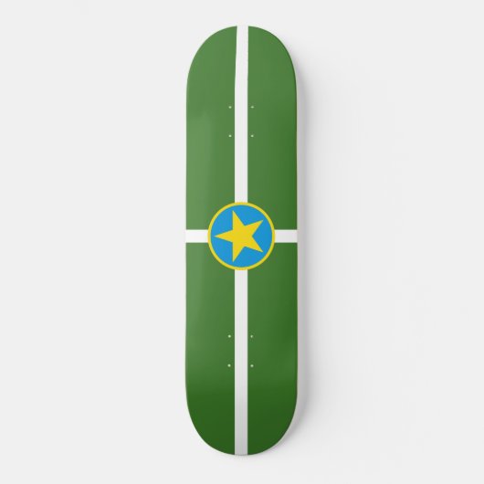 De vlag van Jackson (Mississippi) Persoonlijk Skateboard (Voorkant)