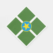 De vlag van Jackson (Mississippi) Servet (Hoek)