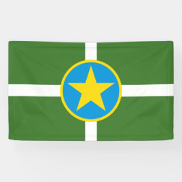 De vlag van Jackson (Mississippi) Spandoek