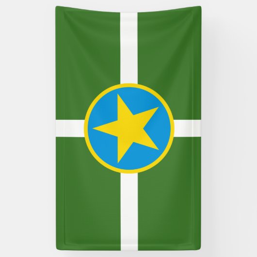 De vlag van Jackson (Mississippi) Spandoek (Verticaal)