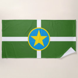 De vlag van Jackson (Mississippi) Strandlaken