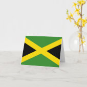 De Vlag van Jamaïca Kaart (Gele Bloem)